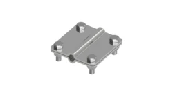 Złącze uniwersalne 2-elem. 80x80 drut8-drut8 stal nierdzewna 215.4 NI 21500405