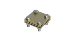 Złącze uniwersalne 3-elem. 60x60 bednarka-bednarka mosiądz 214.1.1 MS 21401110