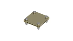 Złącze uniwersalne 2-elem. 80x80 bednarka-bednarka mosiądz 215.1 MS 21500110