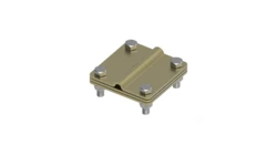 Złącze uniwersalne 3-elem. 80x80 bednarka-drut8 mosiądz 215.2.1 MS 21501210