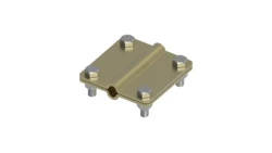 Złącze uniwersalne 2-elem. 80x80 drut8-drut8 mosiądz 215.4 MS 21500410