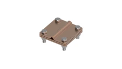 Złącze uniwersalne 3-elem. 80x80 bednarka-drut8 miedź 215.2.1 CU 21501203