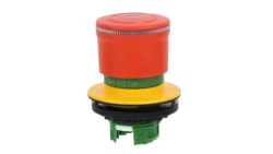 Miniaturowy przycisk bezpieczeństwa 30mm do otworu 30mm pierścień podświetlany odblokowanie przez przekręcenie M30-PVLT30