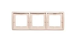 Simon Basic Standard Ramka potrójna uniwersalna beżowa IP44 BMR3B/12