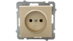 SONATA Gniazdo pojedyncze b/u szampański złoty GP-1R/m/39