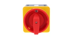 Łącznik krzywkowy 80A rozłącznik 0-1 3 - biegunowy mocowanie do pulpitu czoło zamykane żółto-czerwone SK80-2.8211\P08