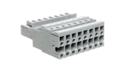 Gniazdo X-COM 1-przewodowe 8-biegunowe szare 769-108 /25szt./