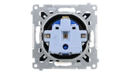 Simon 54 Gniazdo DATA z kluczem uprawniającym (moduł) 16A 250V zaciski śrubowe czarny mat DGD1.01/49