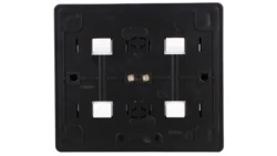 Simon 54 Gniazdo poczwórne Schuko natynkowe z przesłonami torów prąd. wer. skand. 16A 250V zaciski śrubowe czarny mat EGSZ4NZ/49