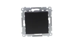 Simon 54 Łącznik jednobiegunowy (moduł) 10AX 250V szybkozłącza, czarny mat DW1.01/49