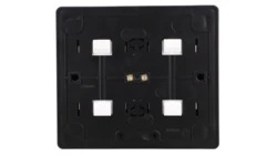 Simon 54 Gniazdo poczwórne Schuko natynkowe z przesłonami torów prąd. wer. skand. 16A 250V szybkozłącza, czarny mat EGSZ4SNZ/49