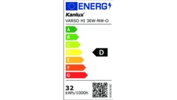 Plafoniera LED VARSO HI 36W-NW-O-SE IP54 3600lm 4000K z czujnikiem ruchu 26985