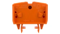 Złączka 2-przewodowa 2,5mm2 pomarańczowa 264-706 /100szt./