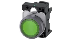 Lampka sygnalizacyjna zielona 22 mm LED AC/DC 24V 3SU1132-0AD40-3AA0