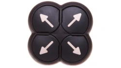 Napęd przycisku 4-ro pozycyjny czarny z samopowrotem M22S-D4-S-X7 286337