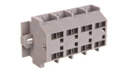 Listwa zaciskowa 4-przewodowa 4mm2 4-torowa szara mocowanie śrubowe 262-204 /100szt./