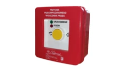 Przycisk ppoż. n/t 4 tory prądowe 12A NC-NC samoczynny diody czerw/ziel 24VDC/24V DC PPWP-6s A/1 901414