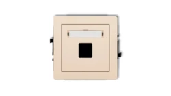 DECO Gniazdo komputerowe pojedyncze bez modułu beżowy 1DGK-1p PT-GN-DE-67-01-ND-00