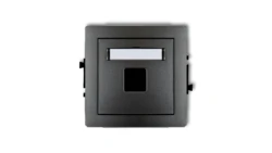 DECO Gniazdo komputerowe pojedyncze bez modułu grafitowy 11DGM-1p PT-GN-DE-67-30-ND-00