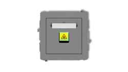 DECO Mechanizm gniazda światłowodowego/optycznego pojedynczego szary mat 27DGOP-1