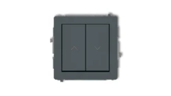 DECO Mechanizm łącznika żaluzjowego z podtrzymaniem grafitowy mat 28DWP-88