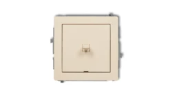 DECO Mechanizm łącznika krzyżowego w stylu amerykańskim (jeden klawisz bez piktogramu) beżowy 1DWPUS-6.1