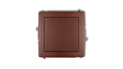 DECO Mechanizm łącznika schodowego (jeden klawisz bez piktogramu) brązowy metalik 9DWP-3.1