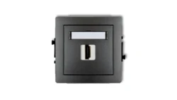 DECO Mechanizm gniazda pojedynczego HDMI 2.0 grafitowy 11DHDMI-3