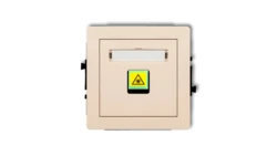 DECO Mechanizm gniazda światłowodowego/optycznego pojedynczego beżowy 1DGOP-1