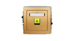 DECO Mechanizm gniazda światłowodowego/optycznego pojedynczego złoty 29DGOP-1