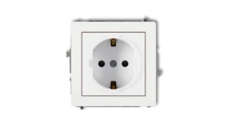 Mechanizm gniazda pojedynczego z uziemieniem SCHUKO 2P+Z (przesłony torów prądowych) MGP-1sp
