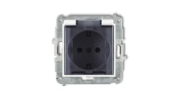 Mechanizm gniazda bryzgoszczelnego z uziemieniem SCHUKO 2P+Z (klapka dymna, przesłony torów prądowych) MGPB-1sdp