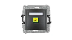 MINI Mechanizm gniazda światłowodowego/optycznego pojedynczego grafitowy 11MGOP-1