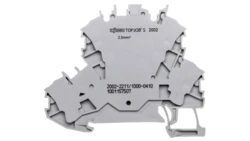 Złączka 2-piętrowa 2,5mm2 diodowa szara TOPJOBS 2002-2211/1000-410 /50szt./