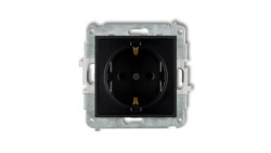 Mechanizm gniazda pojedynczego z uziemieniem SCHUKO 2P+Z (przesłony torów prądowych) 12MGP-1sp