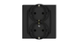 Gniazdo podwójne z uziemieniem SCHUKO 2x(2P+Z) (przesłony torów prądowych) 12MGP-2sp