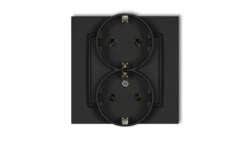 Gniazdo podwójne z uziemieniem SCHUKO 2x(2P+Z) (bez przesłon torów prądowych) 12MGP-2s