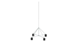 Maszt na czworonogu do zwodów poziomych wysokich 5m aluminium 65.5 AL ZA 4P CZ 65145009