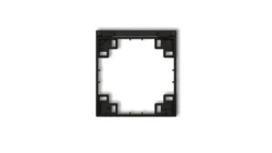 Ramka pośrednia do gniazd bryzgoszczelnych z uziemieniem SCHUKO czarny mat 12MRPB-1s