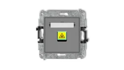 MINI Mechanizm gniazda światłowodowego/optycznego pojedynczego szary mat 27MGOP-1