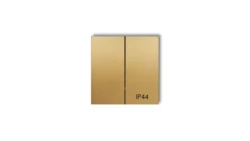 Klawisze podwójne do łączników IP44 (komplet dwóch sztuk) złoty 29MKLH-2 LA-MI-KL-02-29-00-00