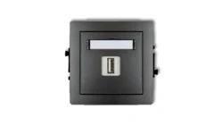 DECO Ładowarka USB pojedyncze 5V 2A grafitowy 11DCUSB-3 GN-DE-78-01-30-00-00