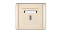 FLEXI Ładowarka USB pojedyncza 5V 2A beżowy 1FCUSB-3 GN-FL-78-01-01-00-00