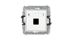 Mechanizm gniazda multimedialnego pojednczego bez modułu (standard Keystone) MGM-1P