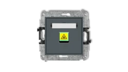 MINI Mechanizm gniazda światłowodowego/optycznego pojedynczego grafitowy mat 28MGOP-1