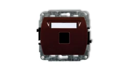 TREND Gniazdo komputerowe pojedyncze bez modułu brązowy 4GM-1p PT-GN-TR-67-04-ND-00