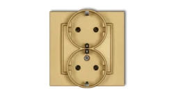 Gniazdo podwójne z uziemieniem SCHUKO 2x(2P+Z) (bez przesłon torów prądowych) 29MGP-2s