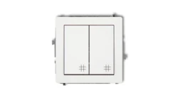 Mechanizm łącznika podwójnego krzyżowego biały DWP-66