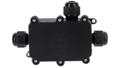 Puszka instalacyjna PI3P PG9-3P IP68 listwa zaciskowa pokrywa na wkręty kolor czarny 63.3