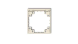 Ramka pośrednia do gniazd bryzgoszczelnych z uziemieniem SCHUKO orzech ziemny 44MRPB-1s